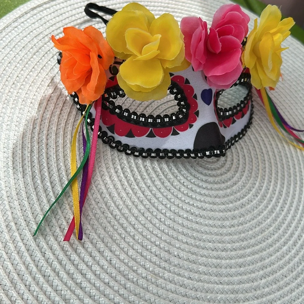 Flowered Masquerade Mask
